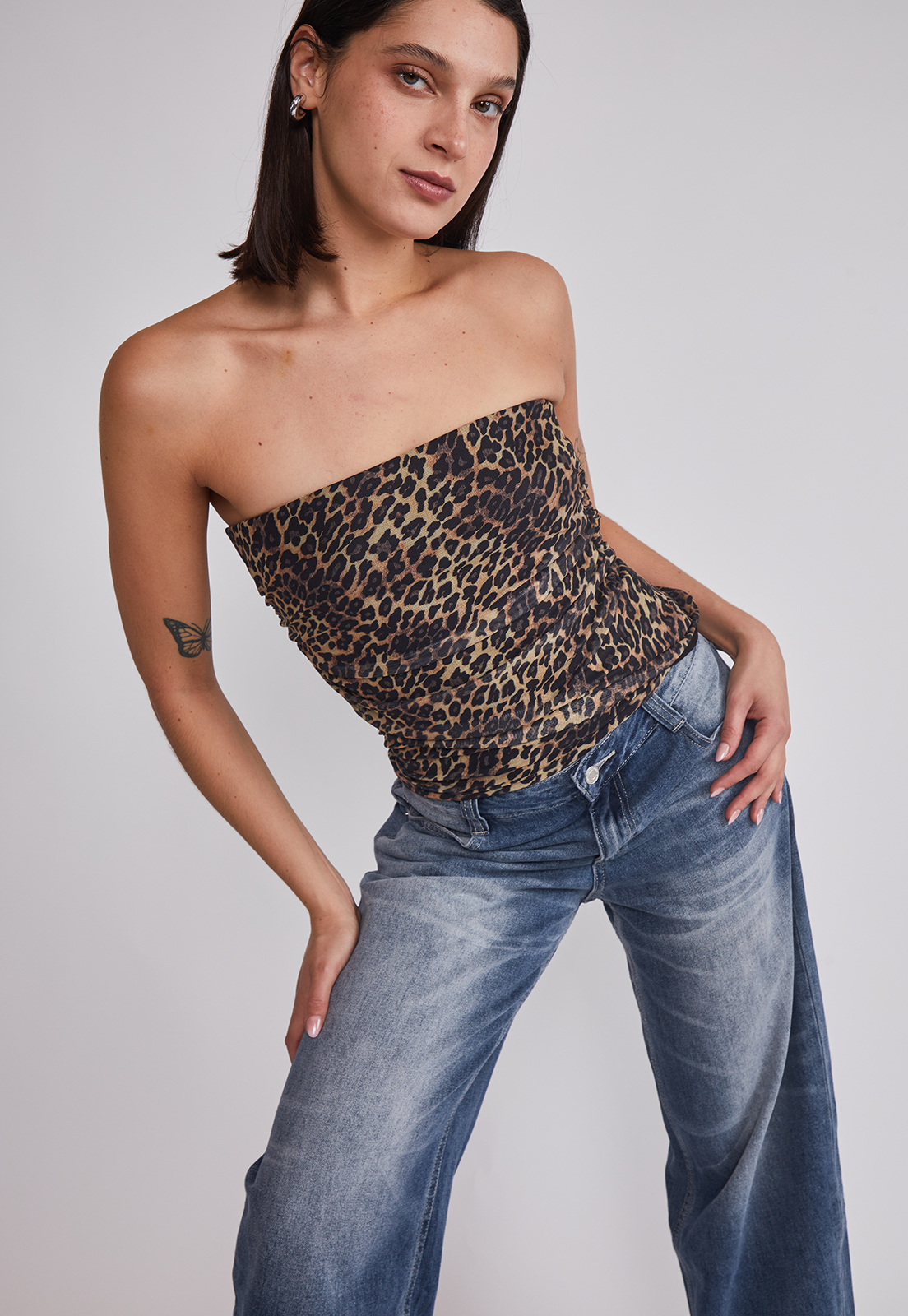 Peto Mujer Leopardo Beige Sioux 2