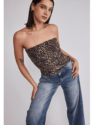 Peto Mujer Leopardo Beige Sioux