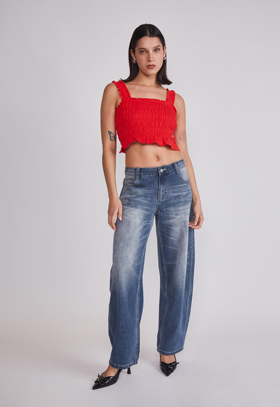 Peto Mujer Elasticado Panal Rojo Sioux 3