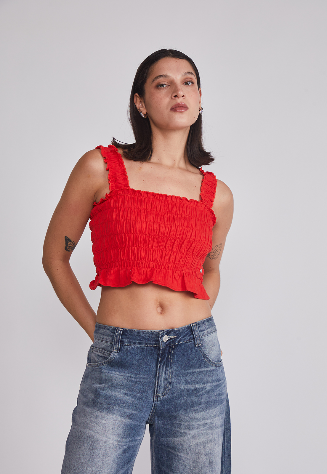 Peto Mujer Elasticado Panal Rojo Sioux 1