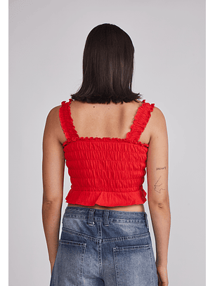 Peto Mujer Elasticado Panal Rojo Sioux
