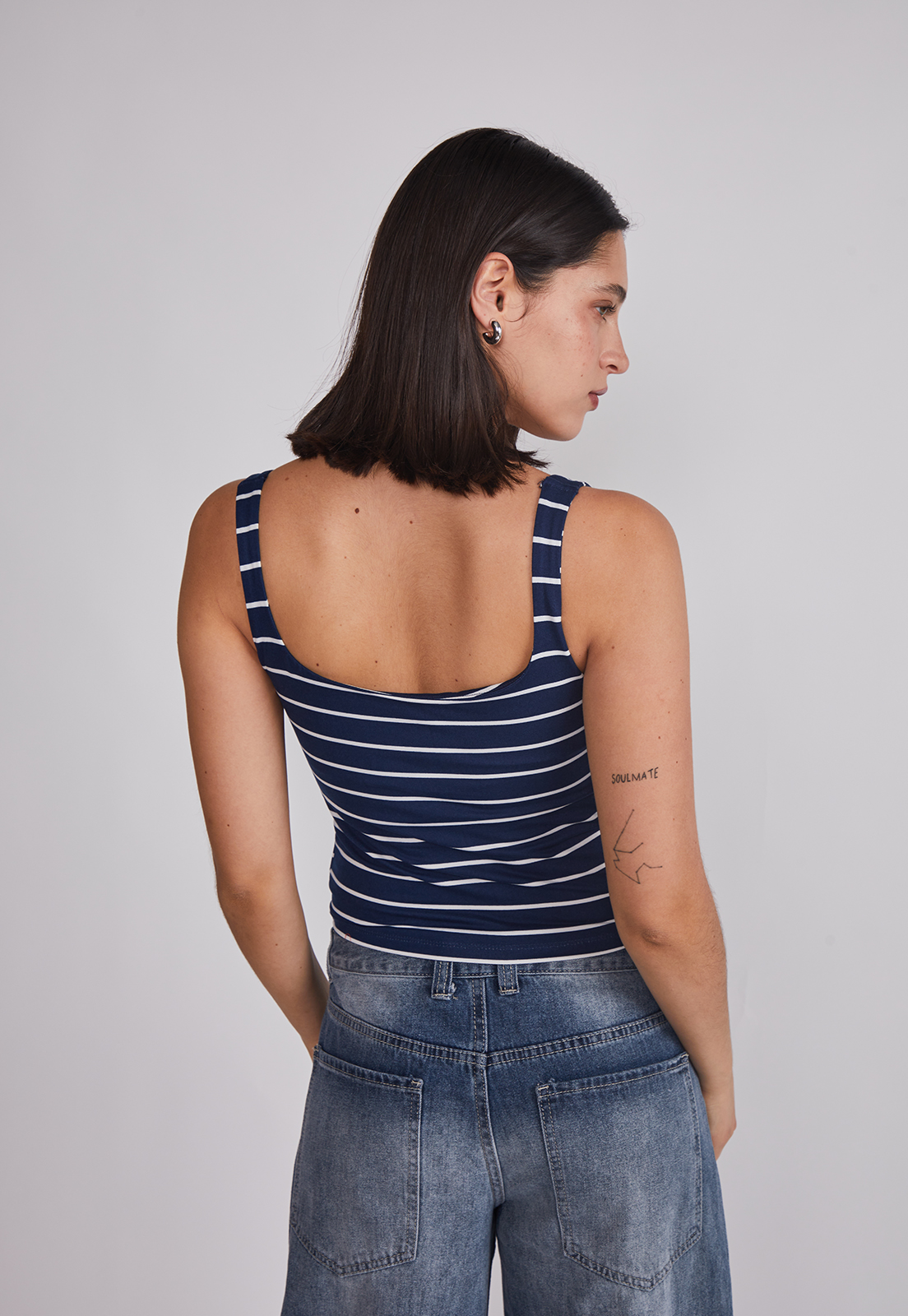 Peto Mujer Listado Soft Azul Sioux 2