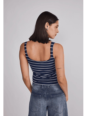 Peto Mujer Listado Soft Azul Sioux