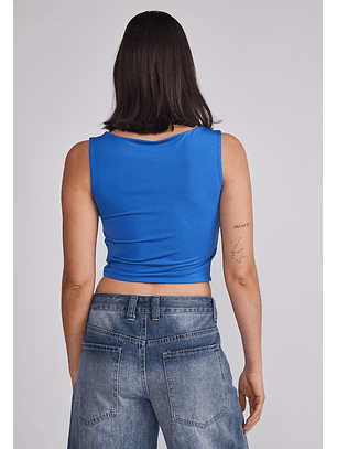 Peto Mujer Crop Elasticado Azul Sioux