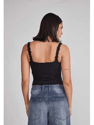 Peto Mujer Tipo Corset Negro Sioux