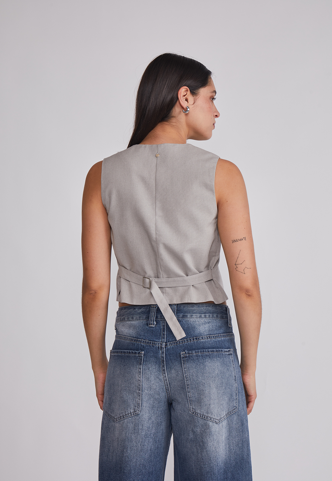 Chaqueta Mujer Sastrero Lino Beige Sioux 5