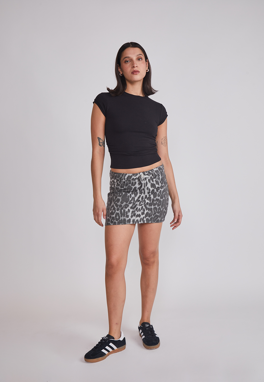 Polera Mujer Recogido Costados Negro Sioux 3