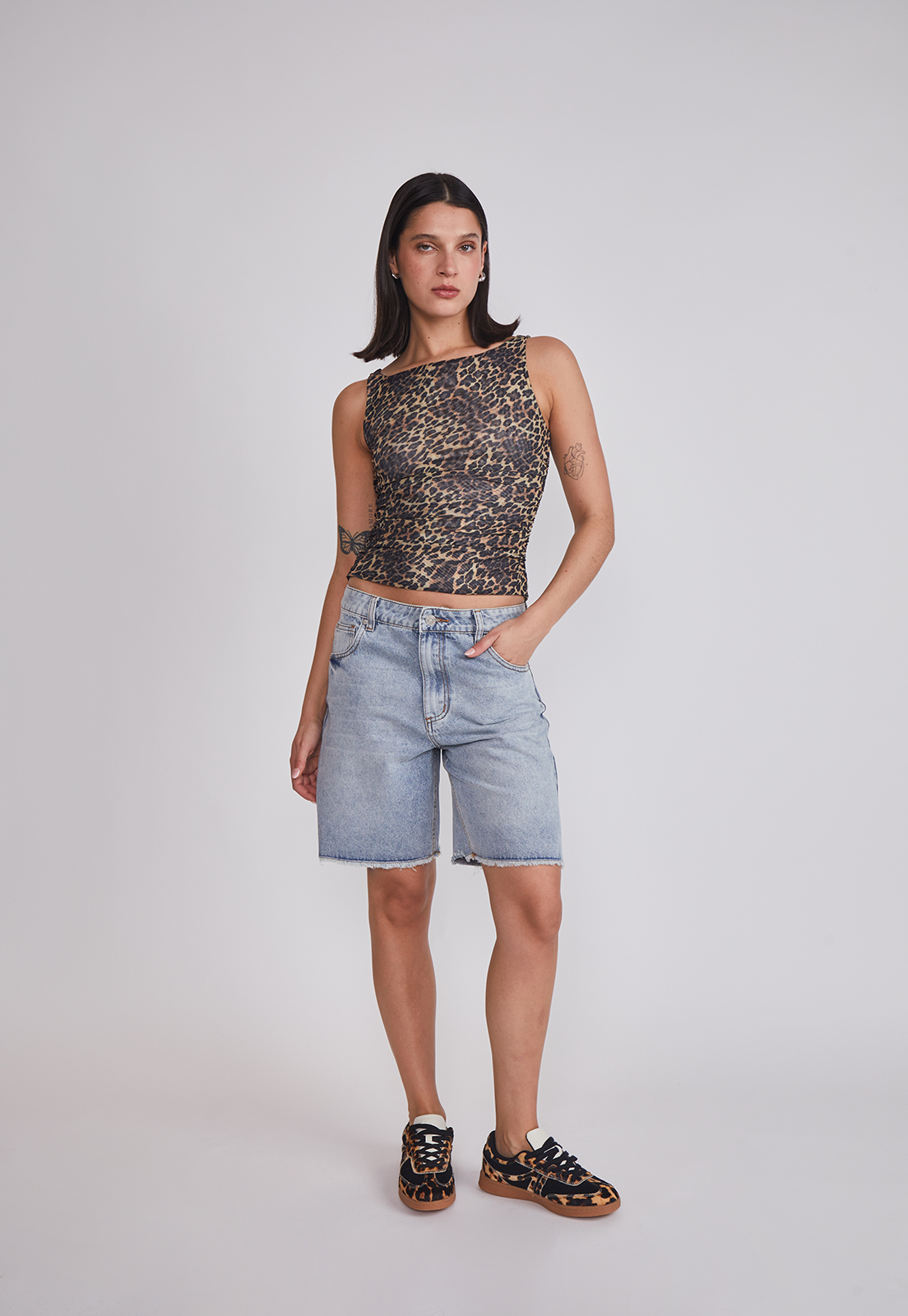 Short Mujer Denim Lavado Celeste Sioux 5