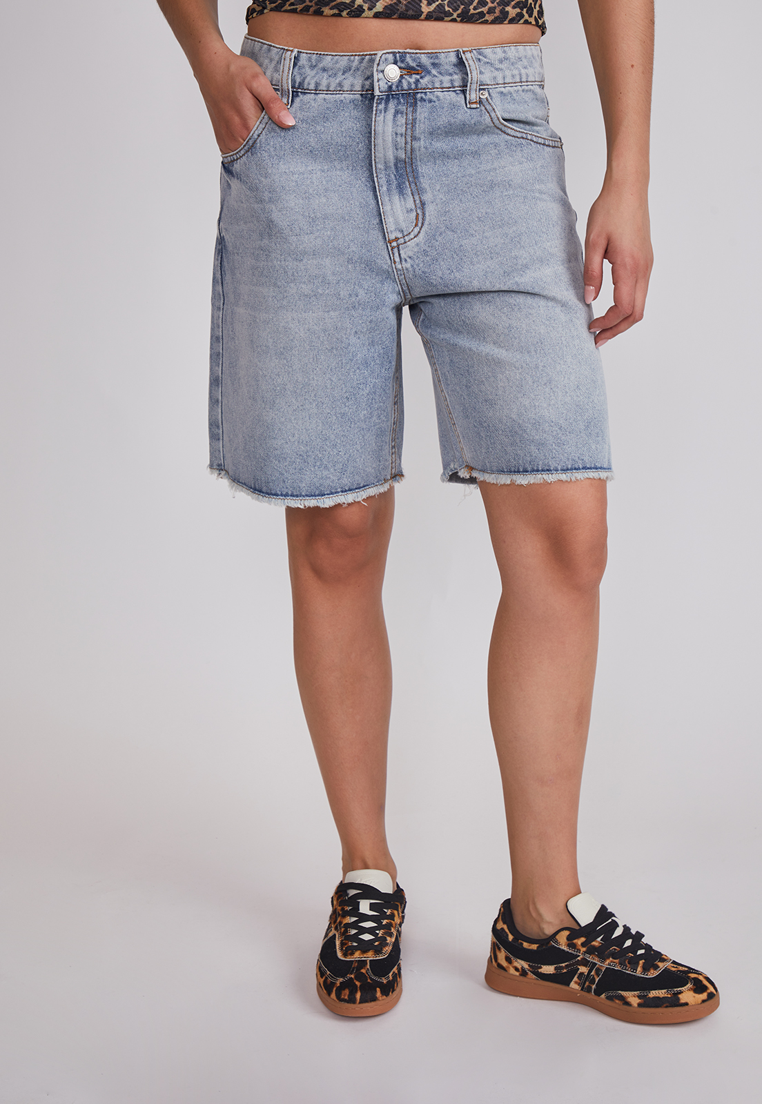 Short Mujer Denim Lavado Celeste Sioux 1