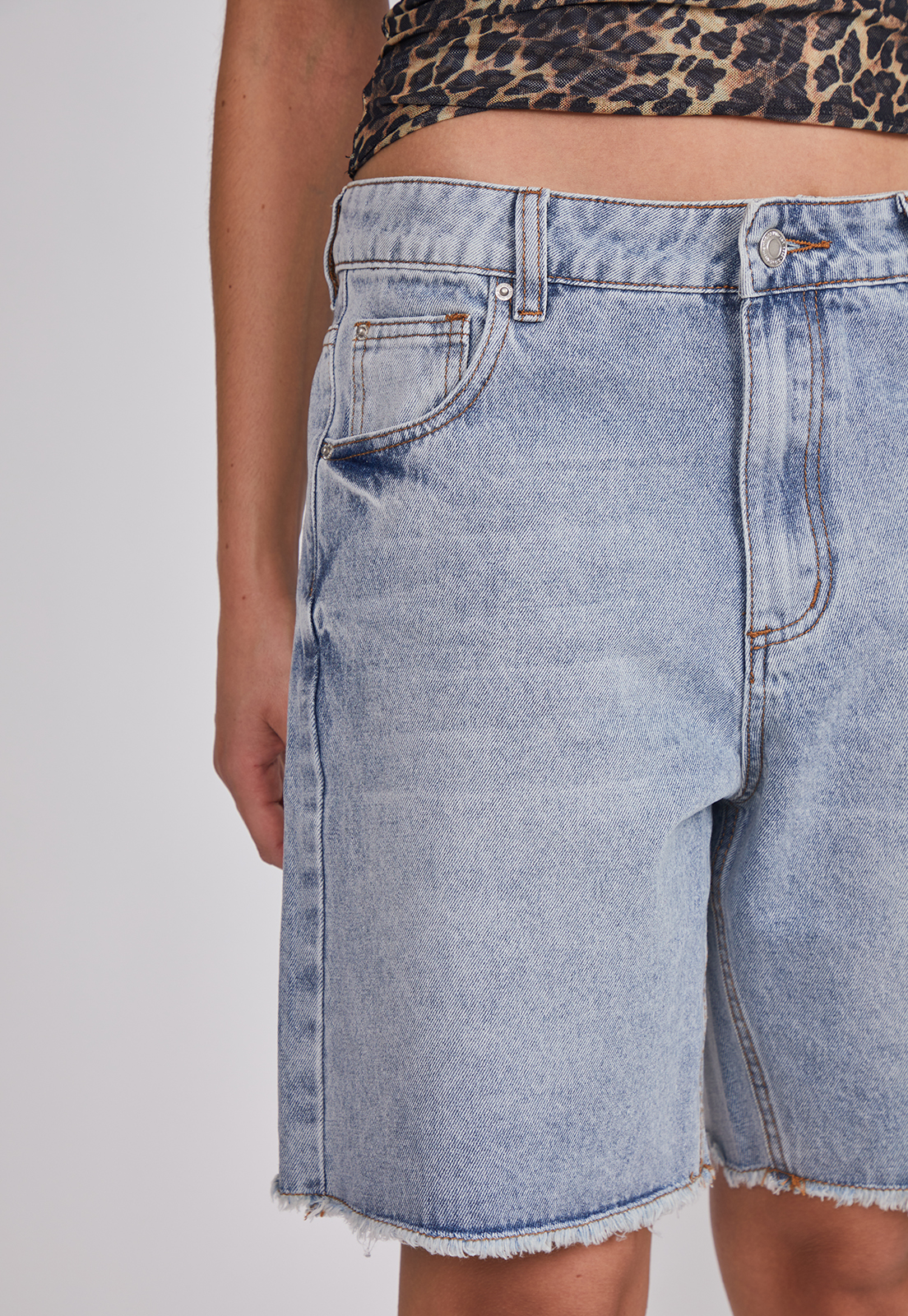 Short Mujer Denim Lavado Celeste Sioux 3