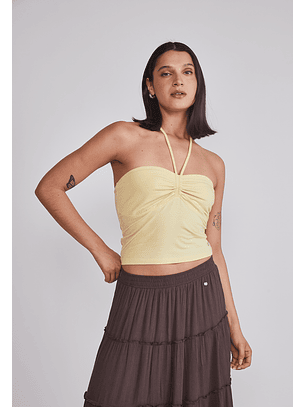 Peto Mujer Lazo Cuello Amarillo Sioux