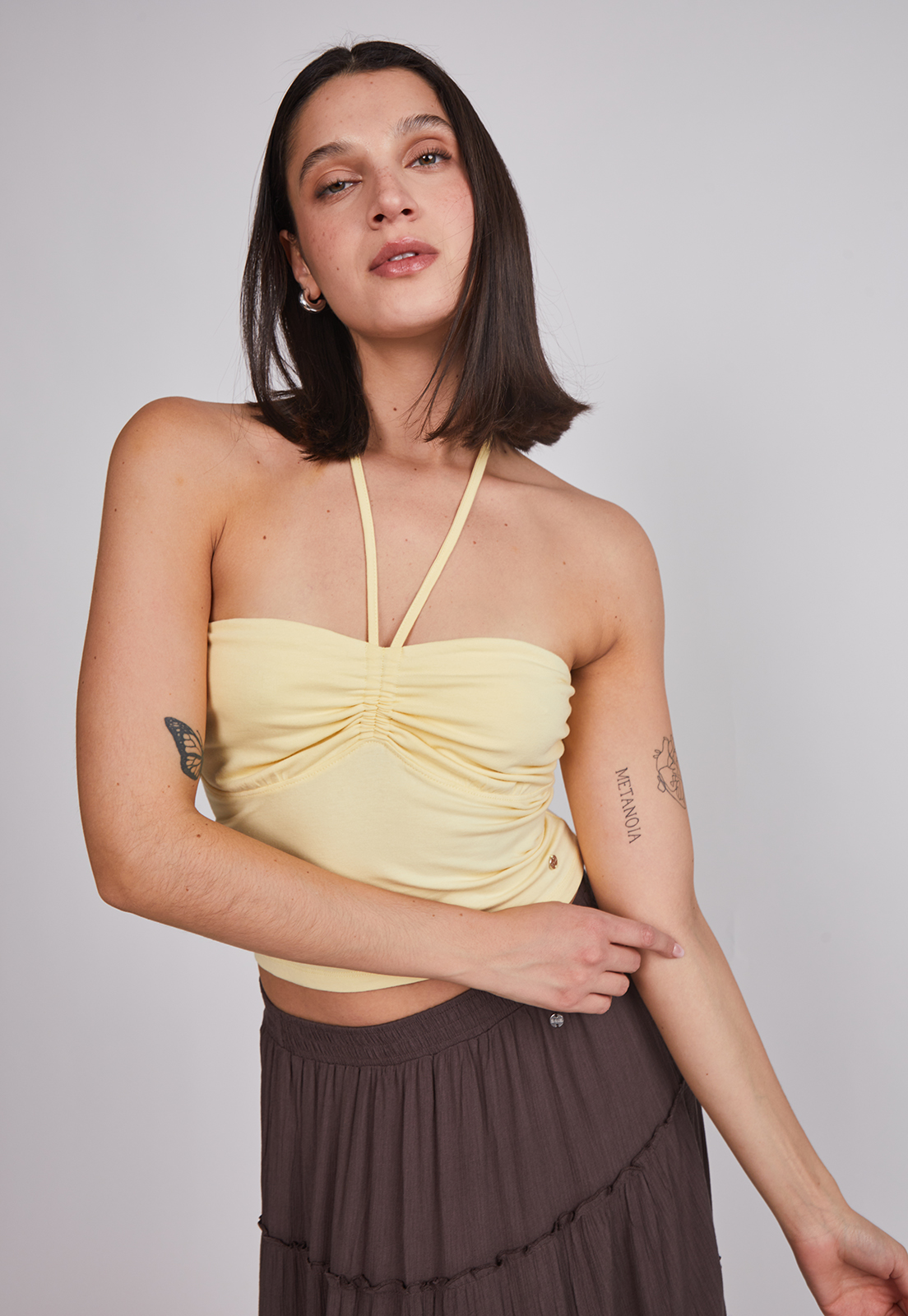 Peto Mujer Lazo Cuello Amarillo Sioux 4