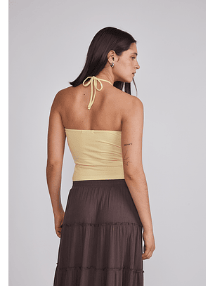 Peto Mujer Lazo Cuello Amarillo Sioux