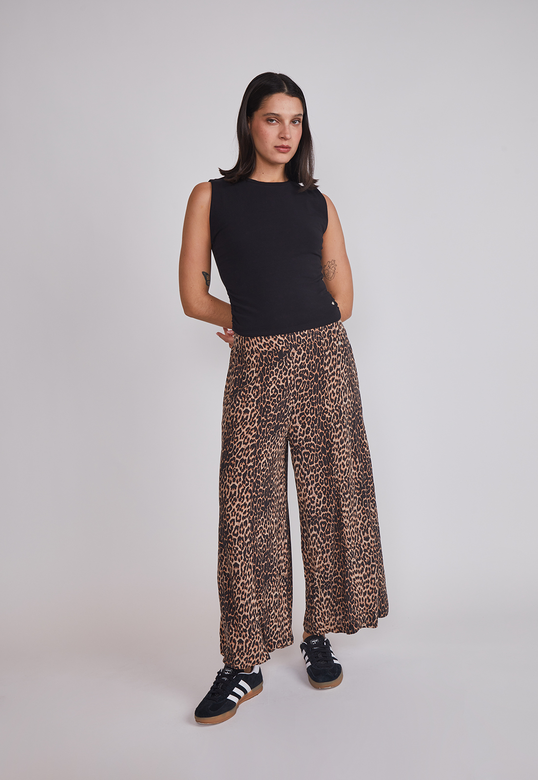 Pantalón Mujer Leopardo Beige Sioux 5