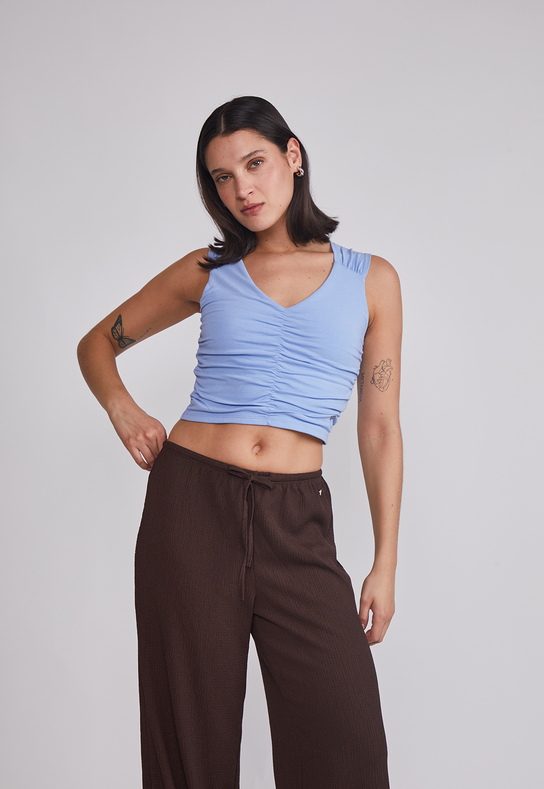 Peto Mujer Pabilo Anchos Celeste Sioux 1