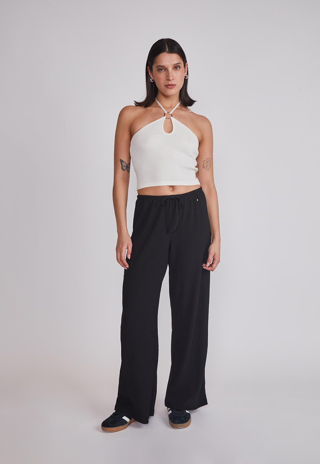 Peto Mujer Tejido Argolla Blanco Sioux 3