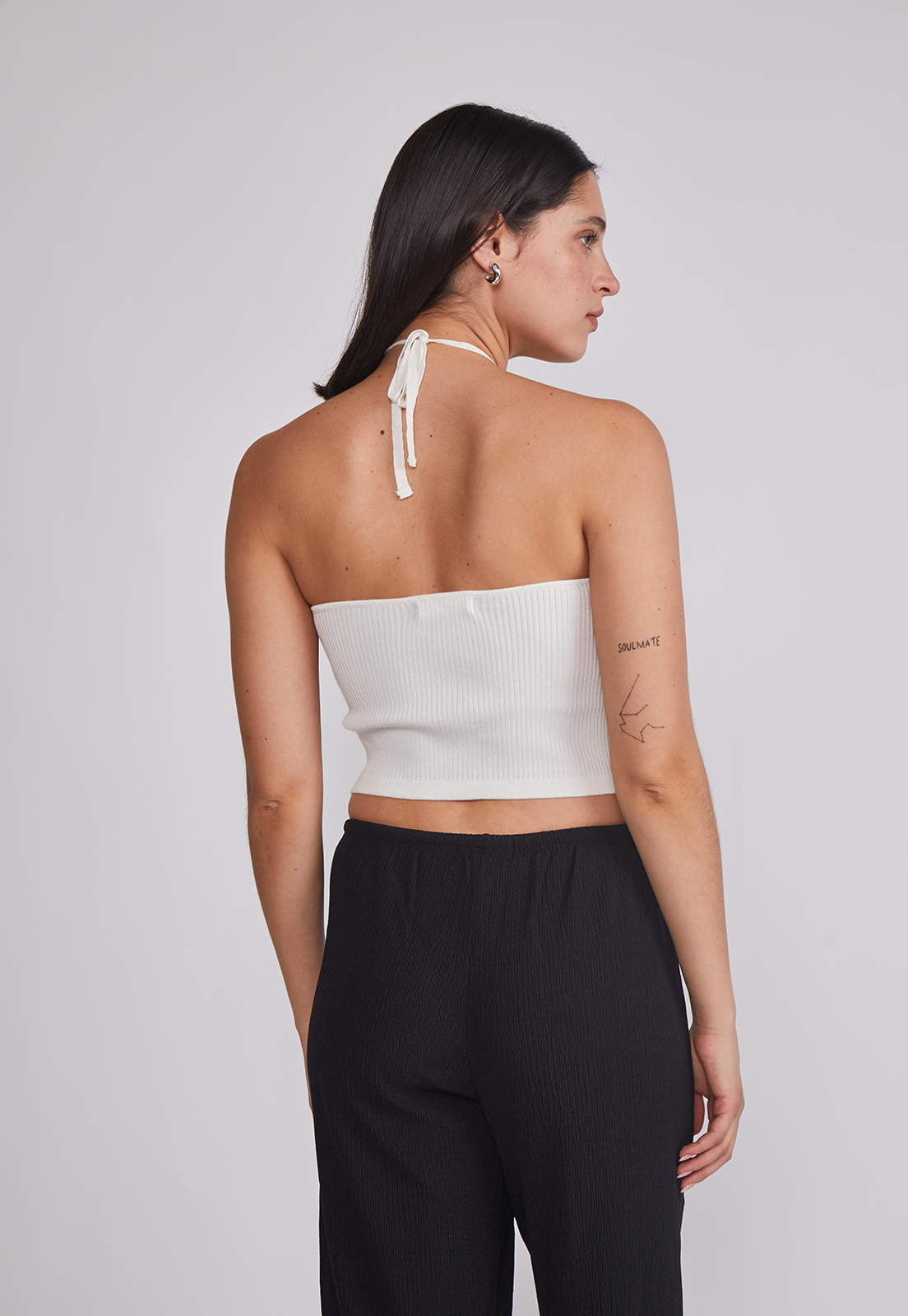 Peto Mujer Tejido Argolla Blanco Sioux 2