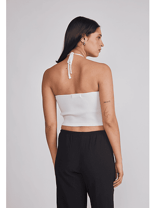 Peto Mujer Tejido Argolla Blanco Sioux