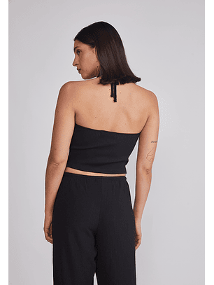 Peto Mujer Tejido Argolla Negro Sioux