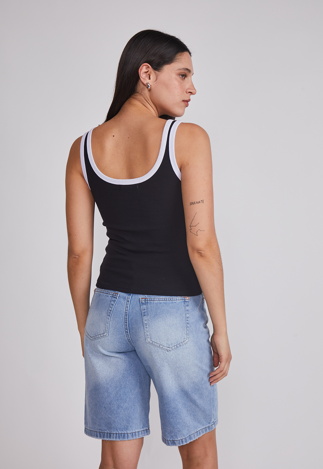 Peto Mujer Contraste Negro Sioux 2