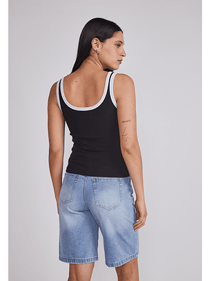 Peto Mujer Contraste Negro Sioux