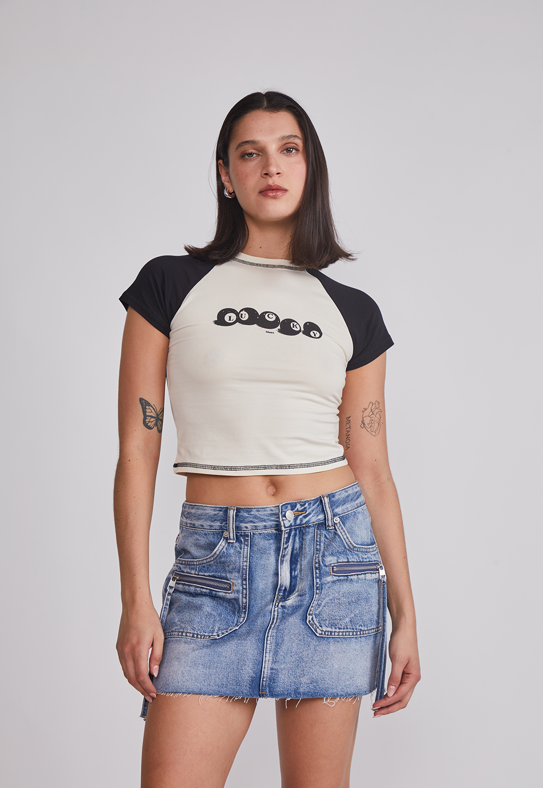 Polera Mujer Estampado Crudo Sioux 1