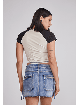 Polera Mujer Estampado Crudo Sioux