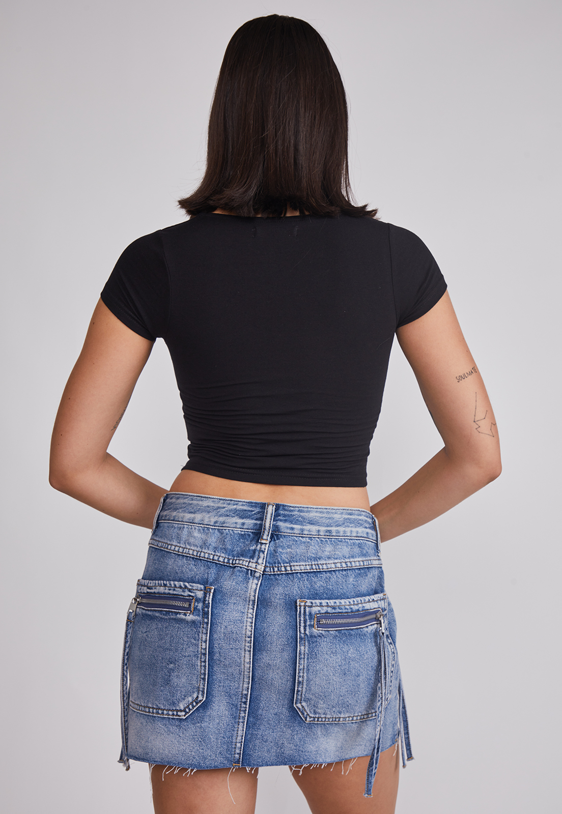 Polera Mujer Cuadrado Negro Sioux 2