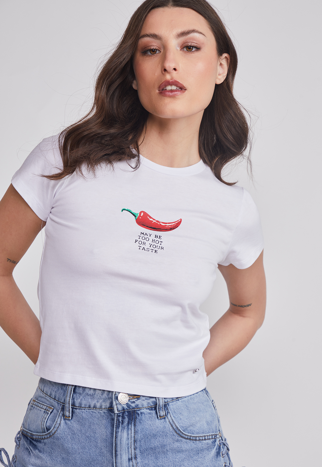Polera Mujer Estampado Ají Blanco Sioux 5