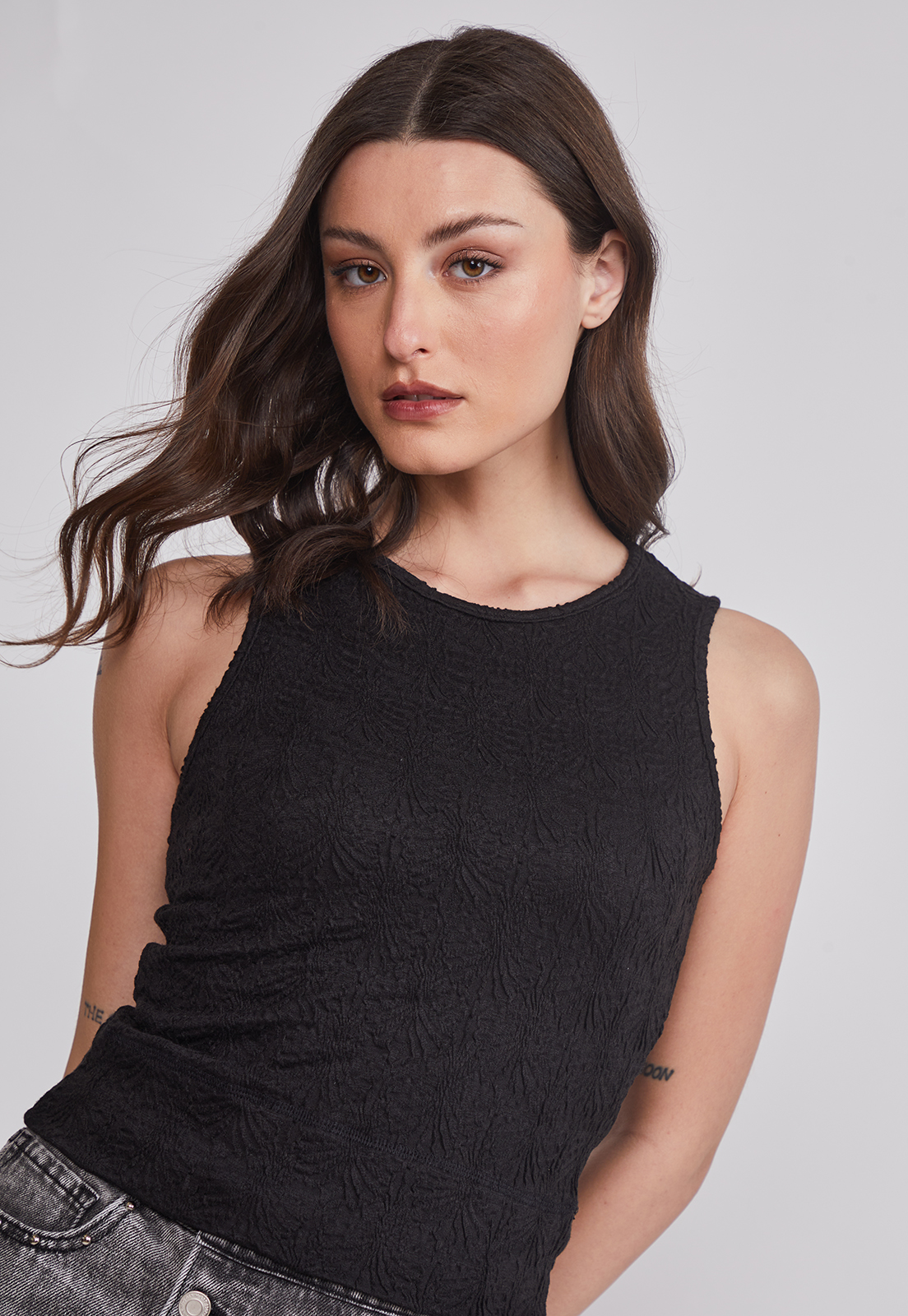 Peto Mujer Pabilo Anchos Negro Sioux 5