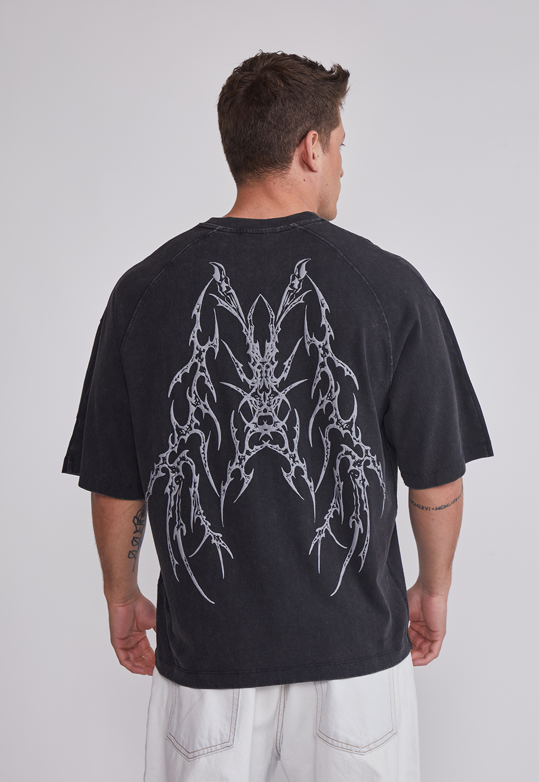 Polera Hombre Alas Negro Sioux 2