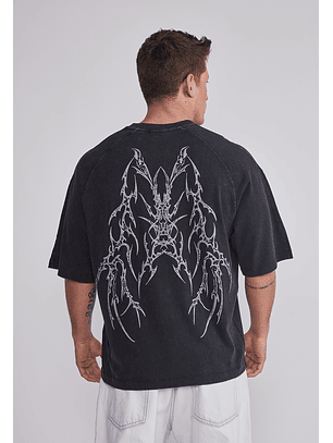 Polera Hombre Alas Negro Sioux