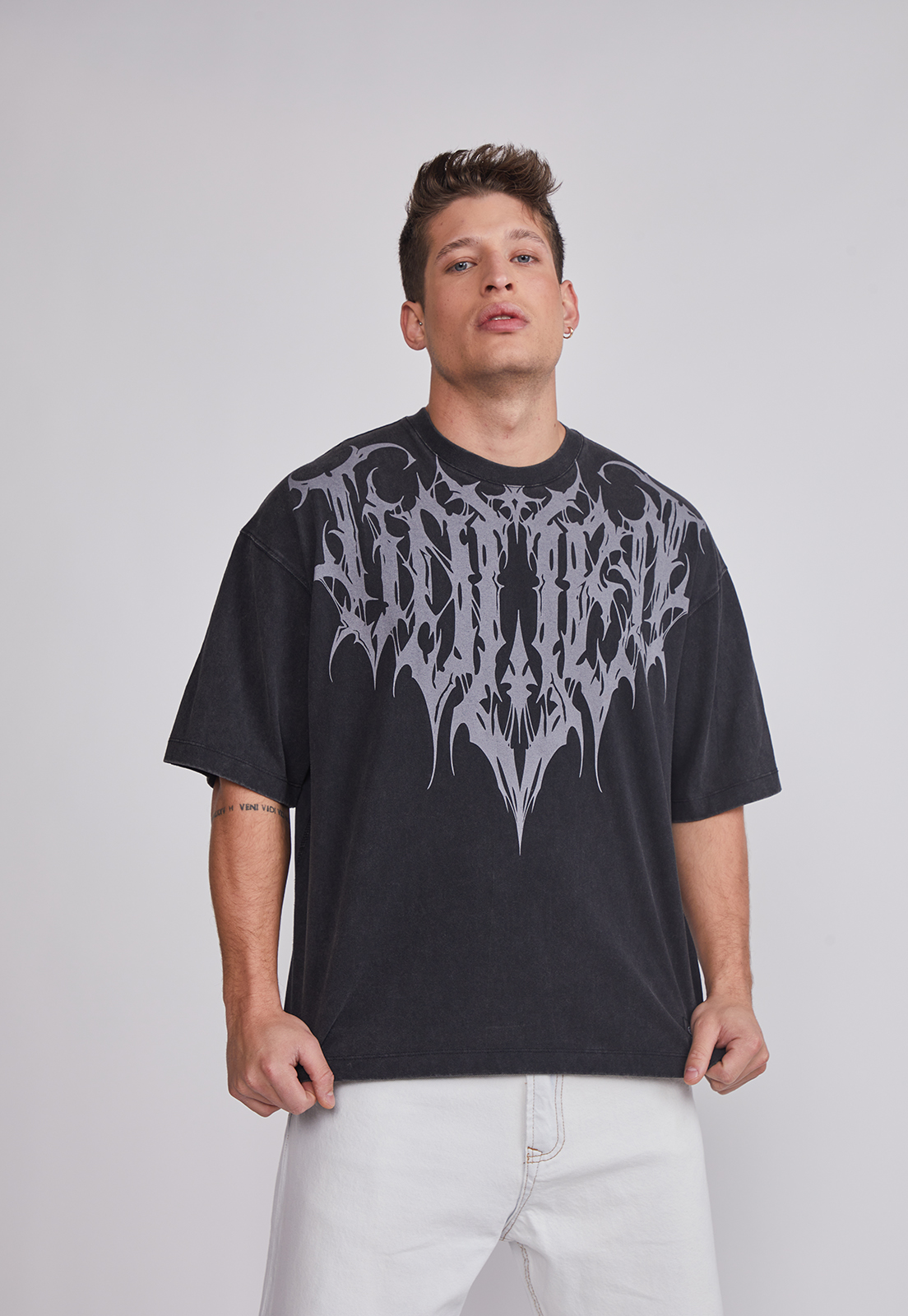 Polera Hombre Alas Negro Sioux 1