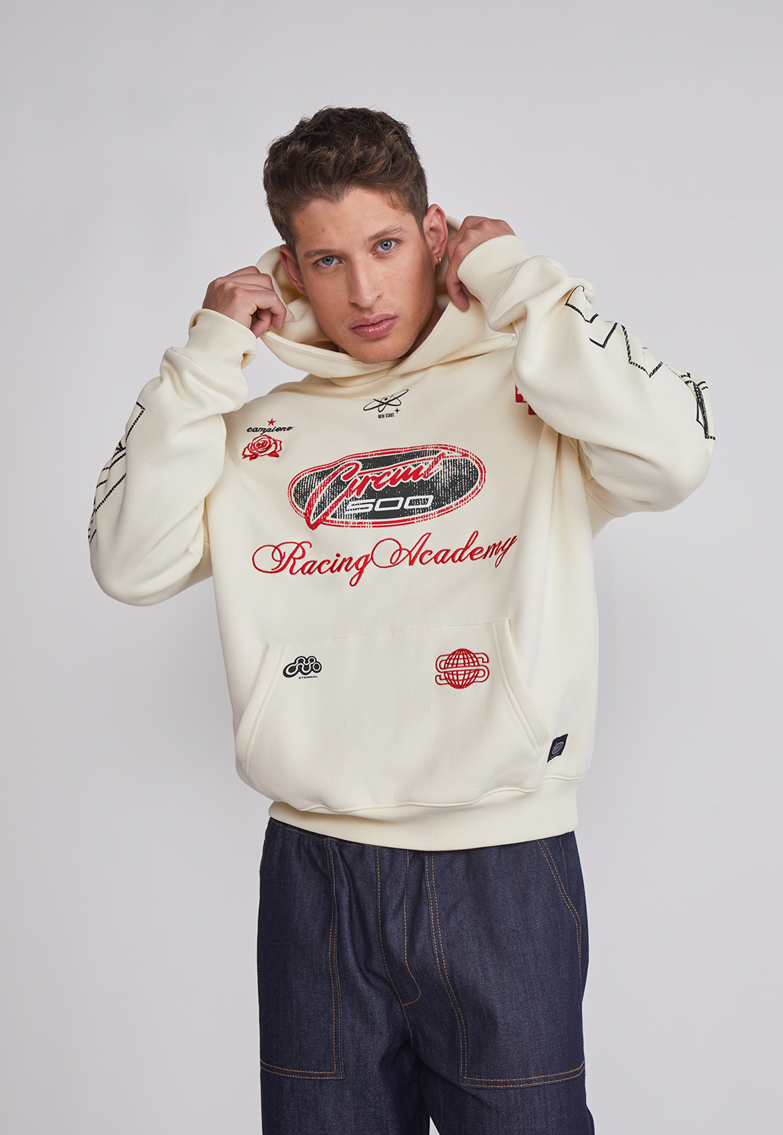 Polerón Hombre Racing Crudo Sioux 1