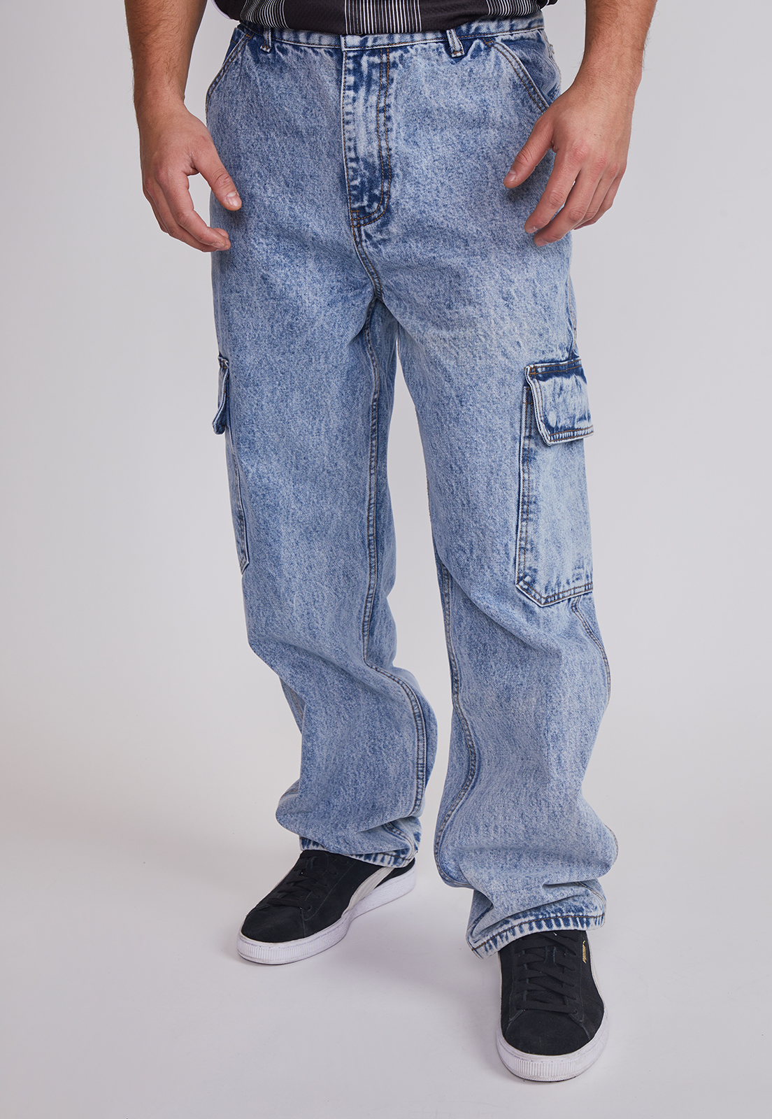Jeans Hombre Cargo Celeste Celeste Sioux 1