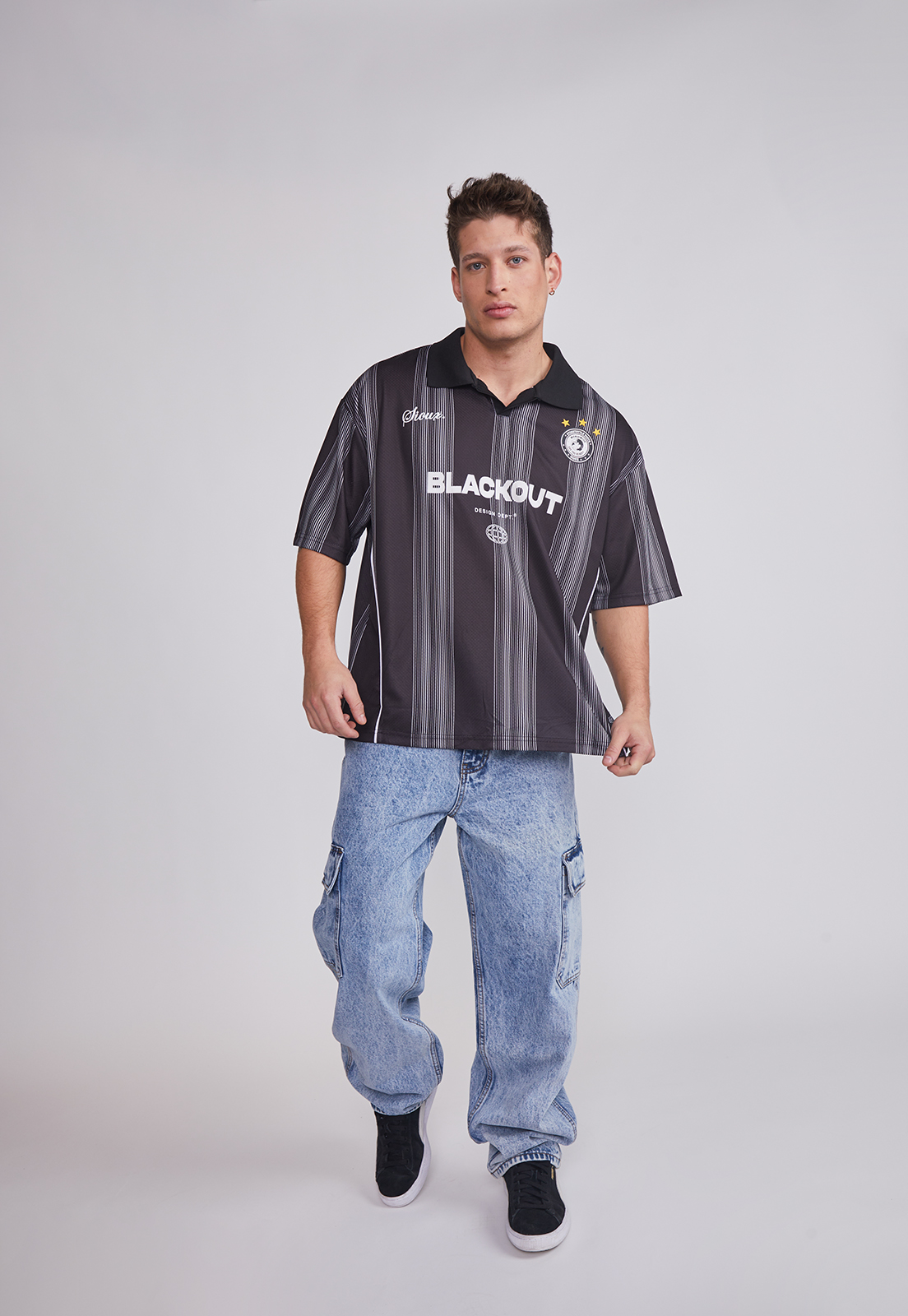 Polera Hombre Moda Sport Negro Sioux 4