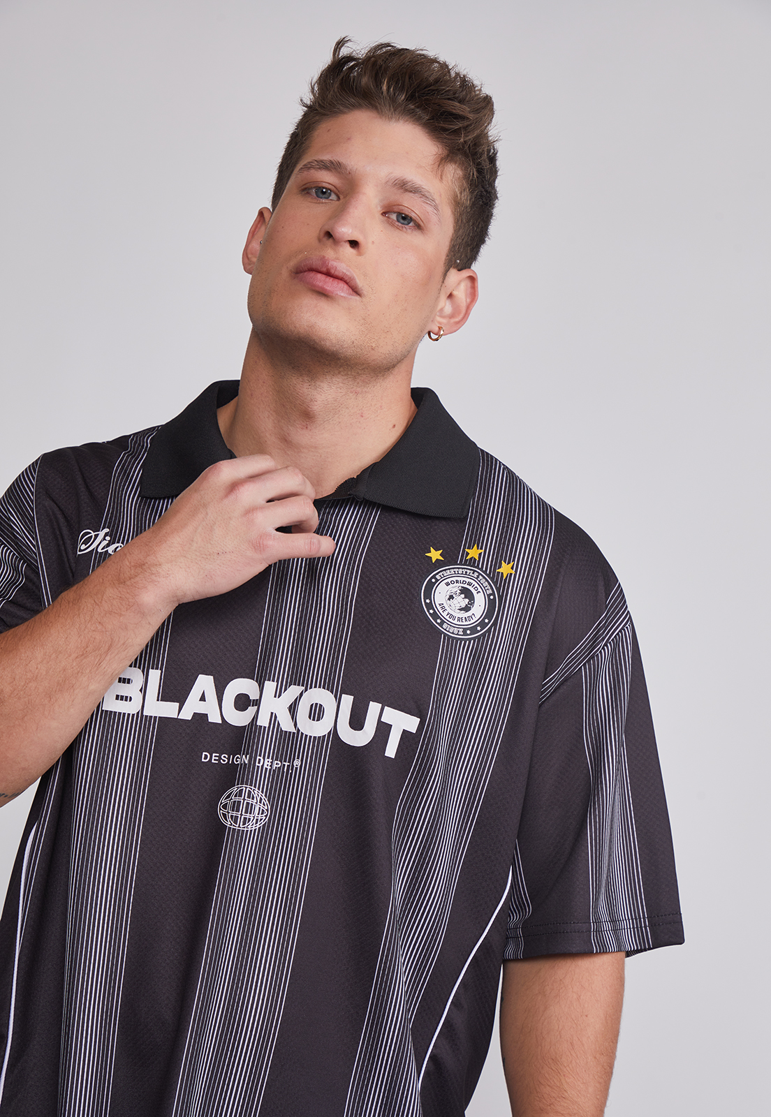 Polera Hombre Moda Sport Negro Sioux 2