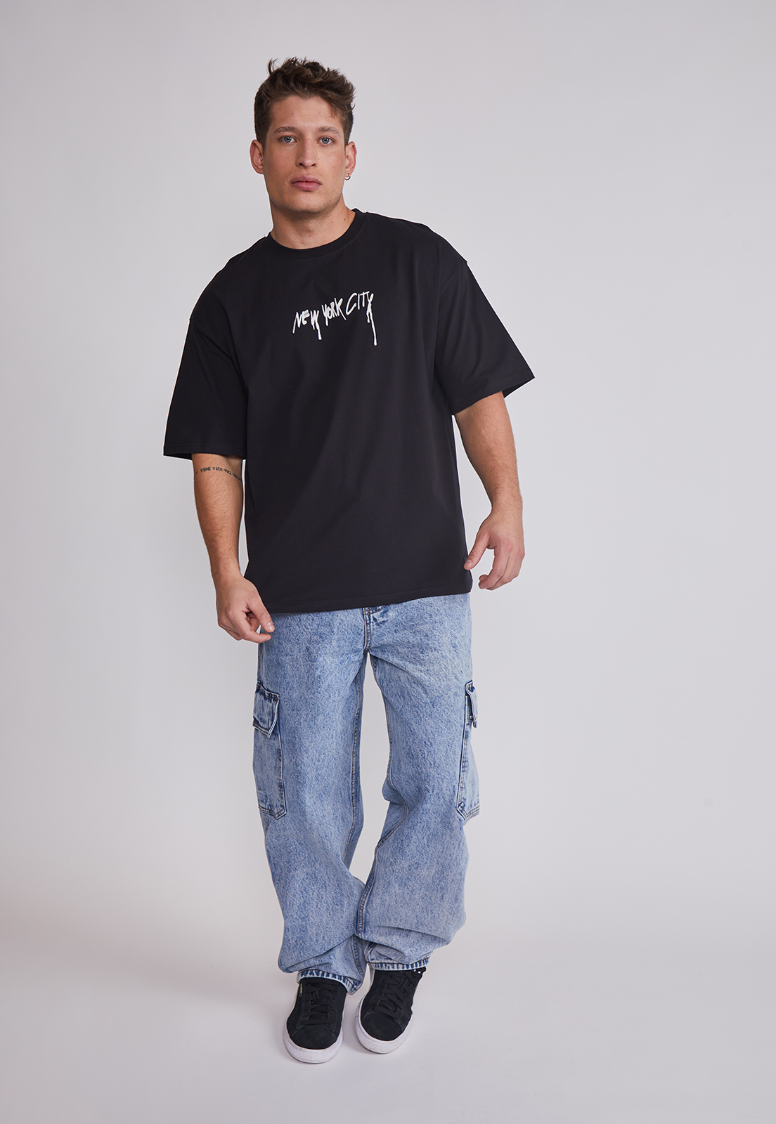 Polera Hombre Grafitis Negro Sioux 3