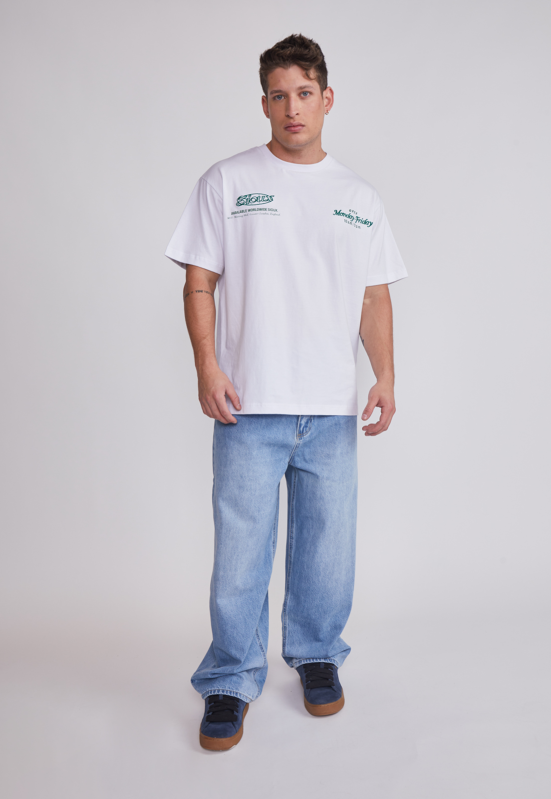 Jeans Hombre Skater Ligth Celeste Sioux 5