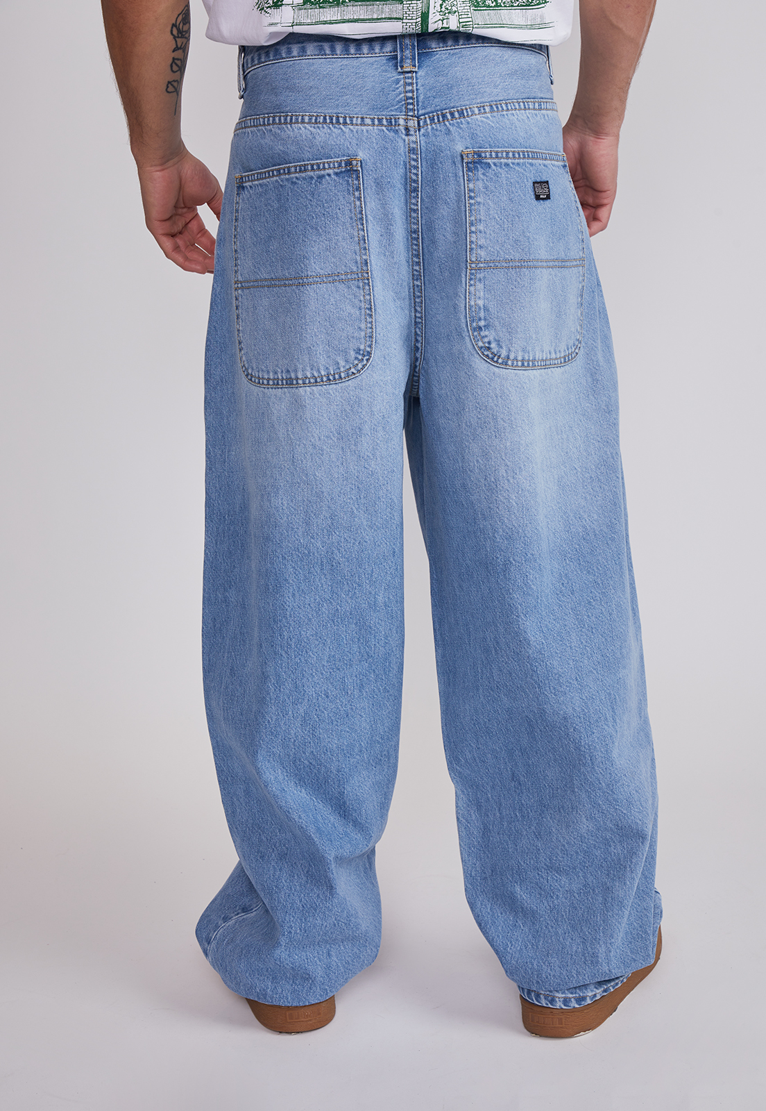 Jeans Hombre Skater Ligth Celeste Sioux 4