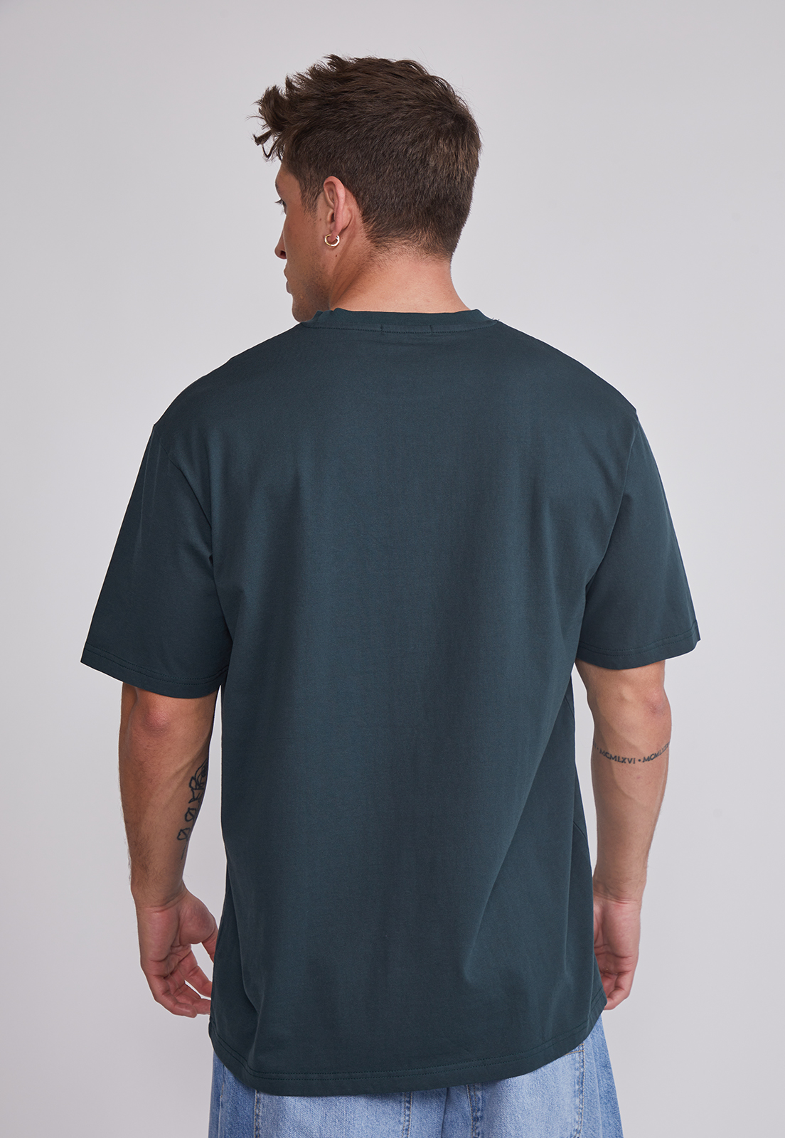 Polera Hombre Frases Verde Sioux 2