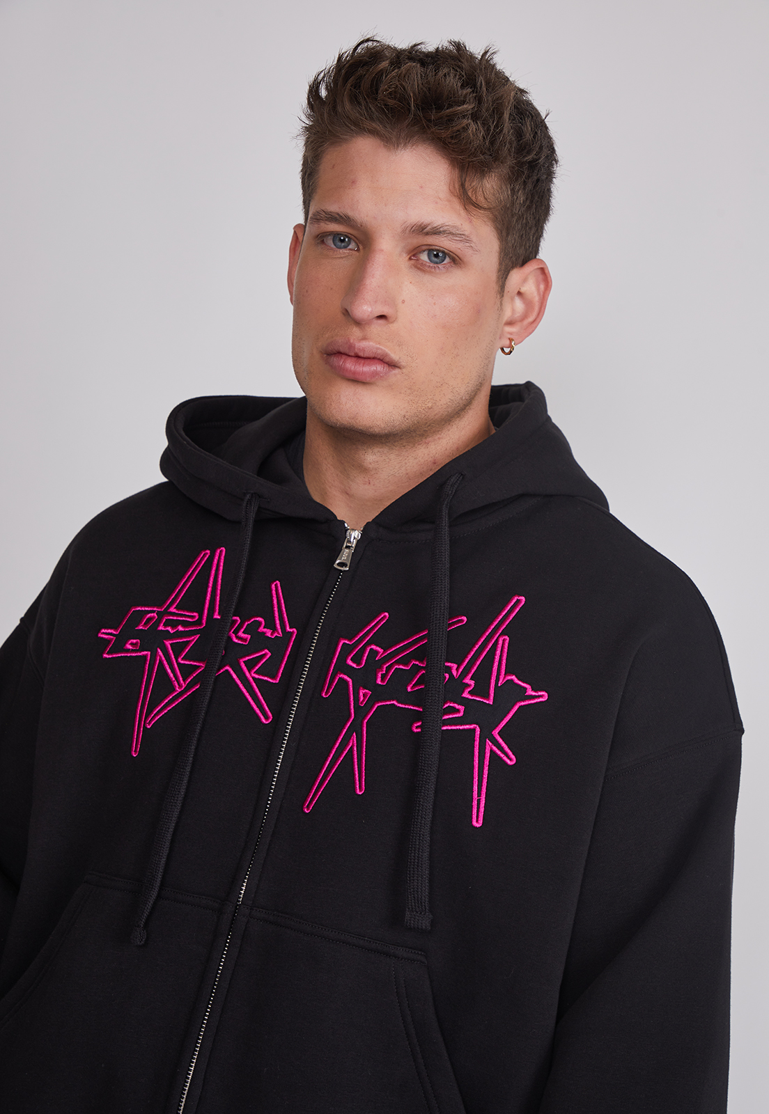 Polerón Hombre Boxy fit Negro Sioux 3