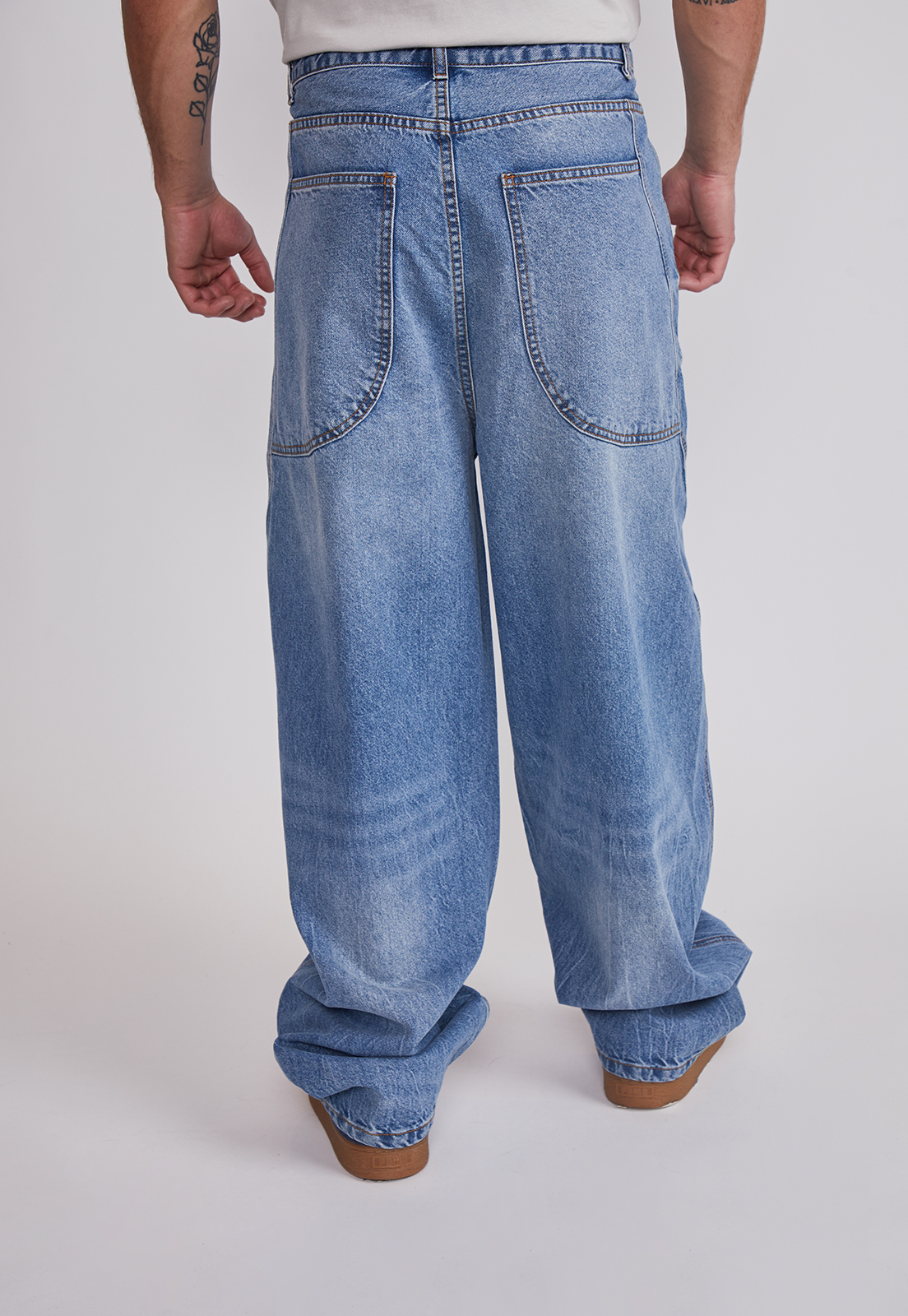 Jeans Hombre Loose Baggy Celeste Sioux 4