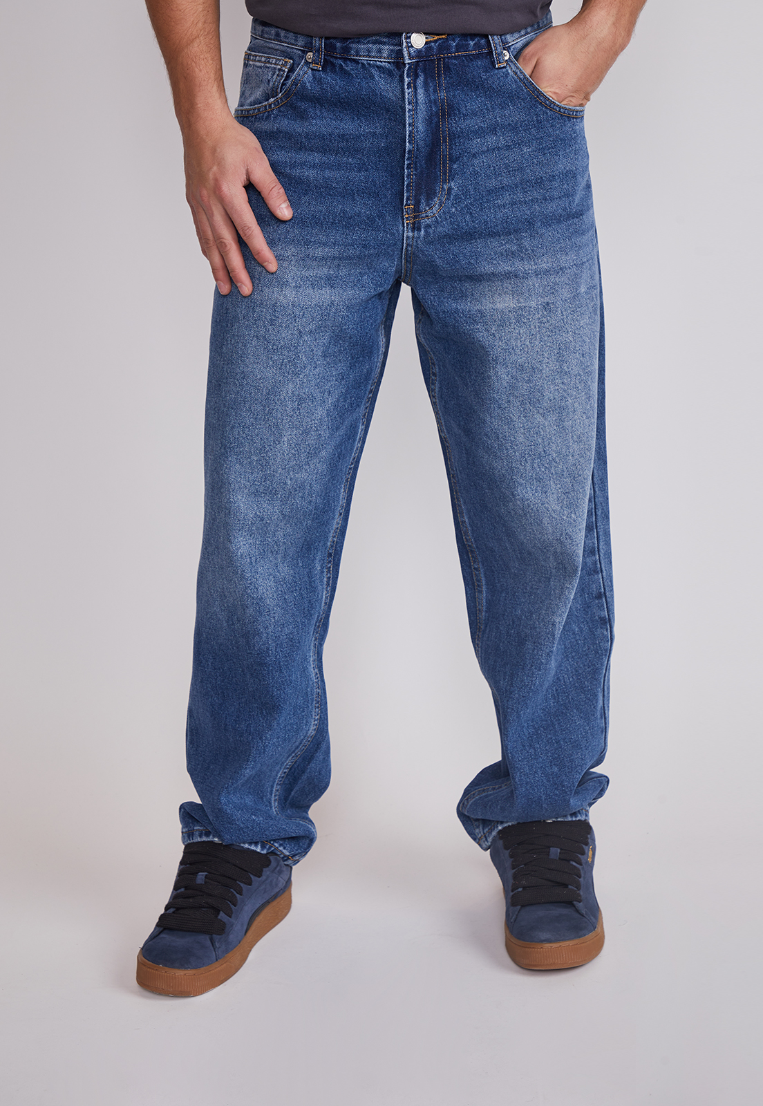 Jeans Hombre Tapered Fit Azul Sioux 1