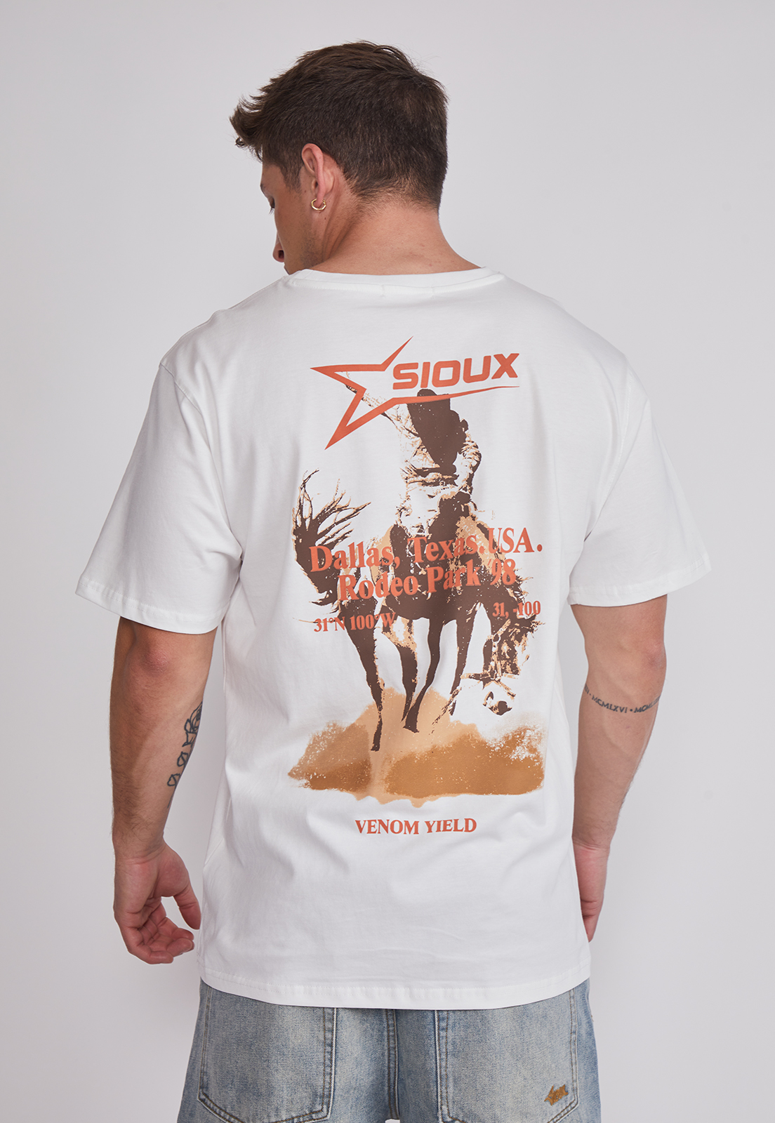 Polera Hombre Cowboy Texas Crudo Sioux 4