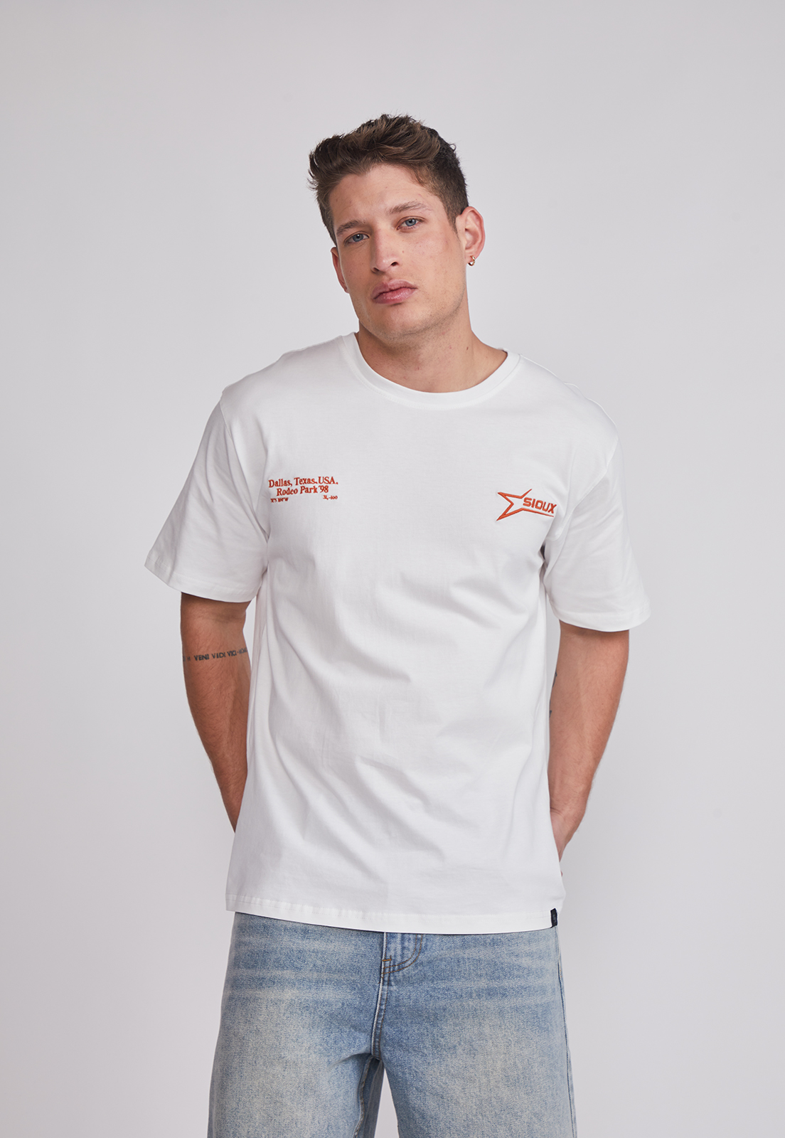 Polera Hombre Cowboy Texas Crudo Sioux 1