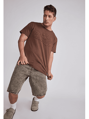 Bermuda Hombre Regular Proceso Café Sioux