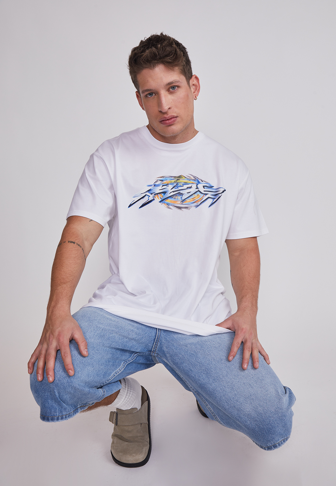 Bermuda Hombre Skater Fit Azul Sioux 2