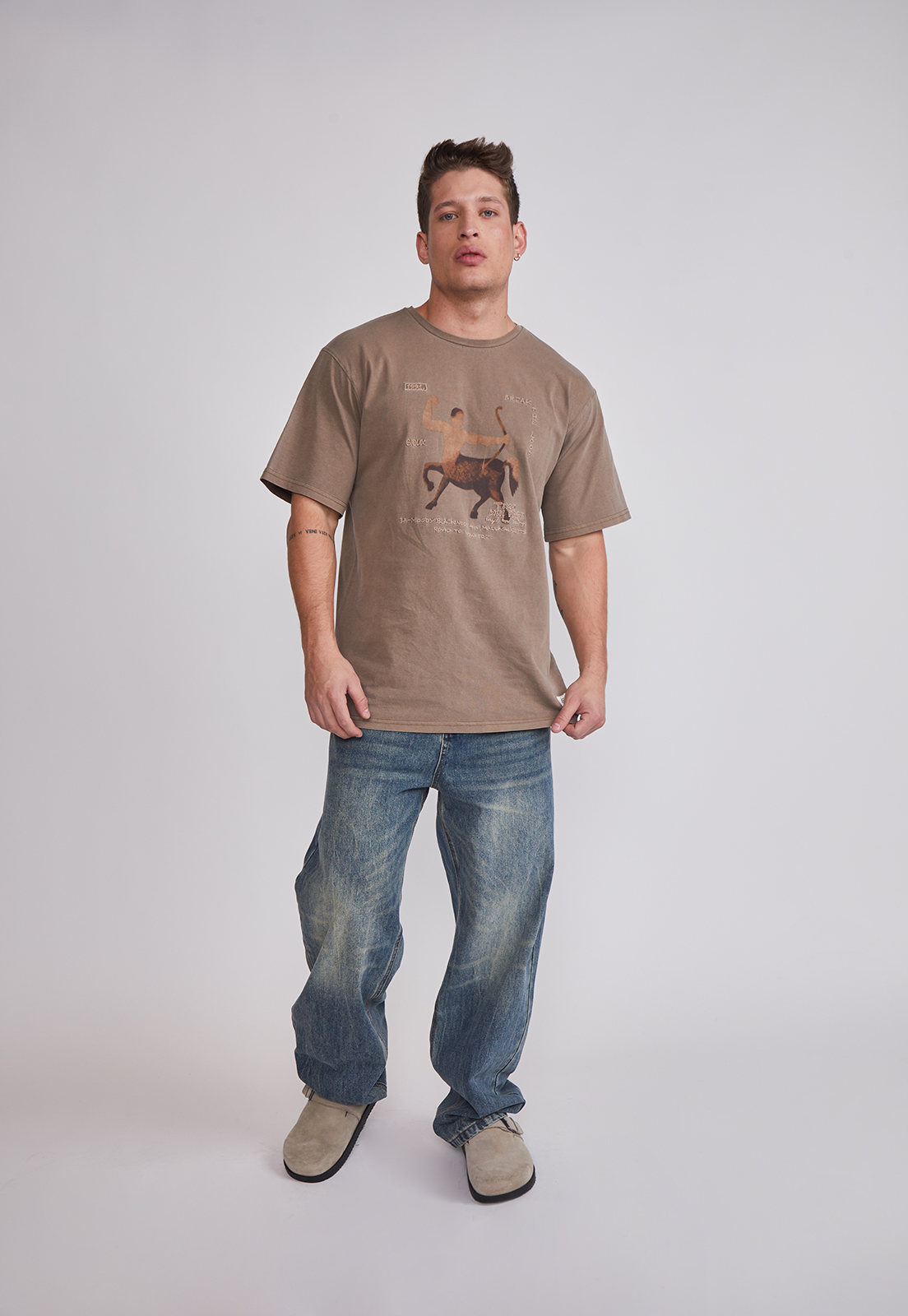 Polera Hombre Centauro Café Sioux 3