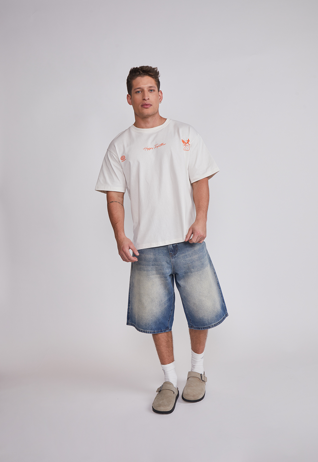 Bermuda Hombre Baggy Oxidado Azul Sioux 5